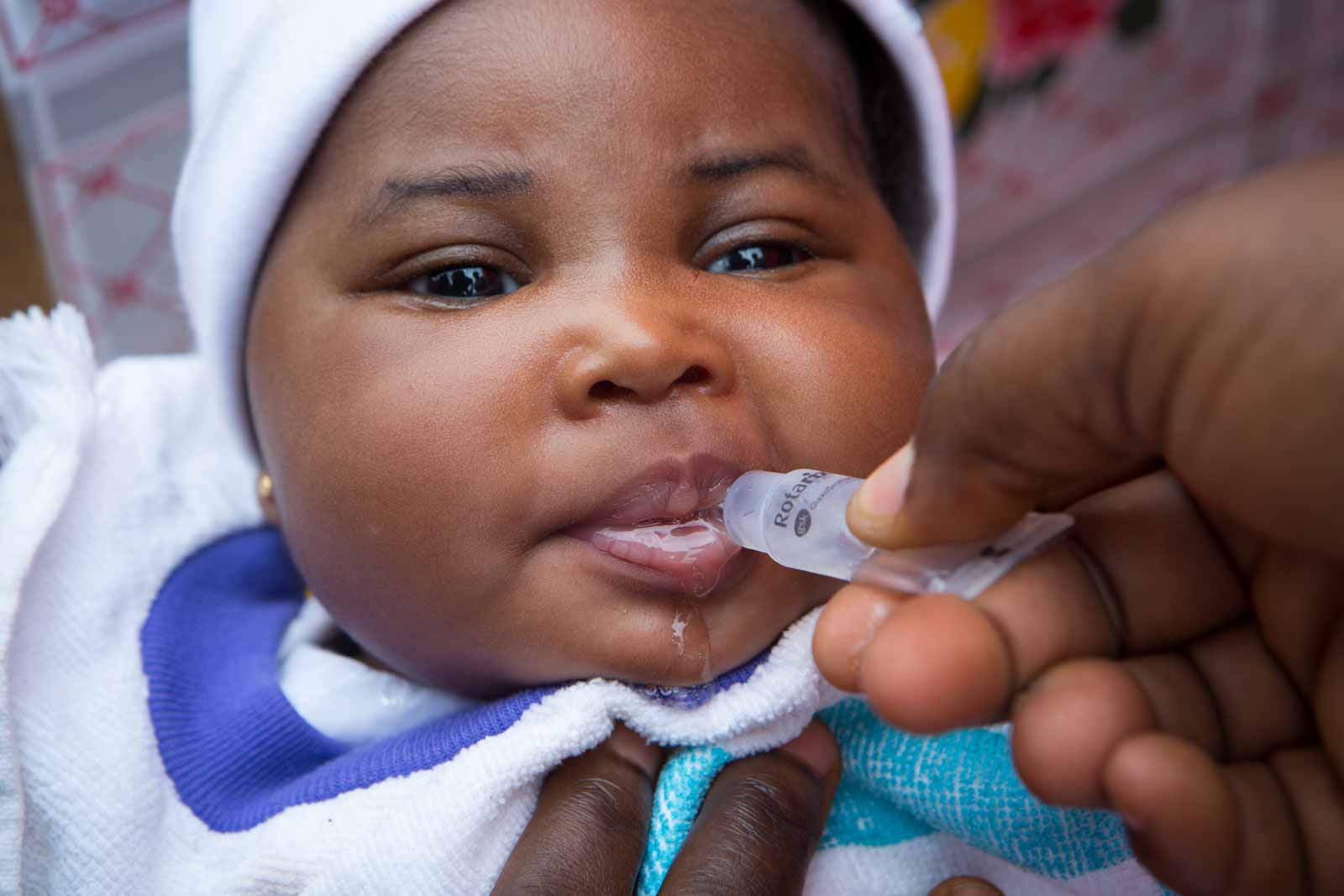 A baby receiving routine immunisation at Waterfalls Medical Center